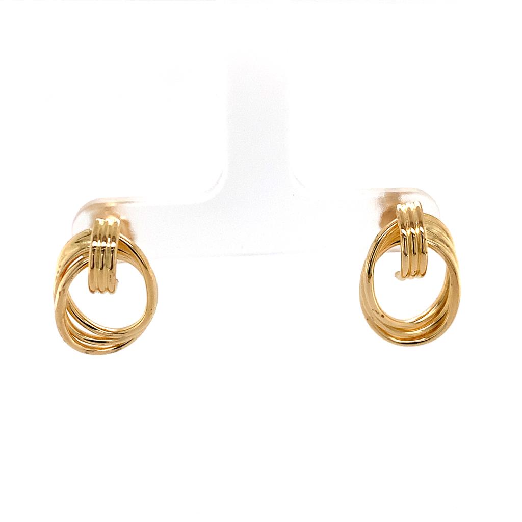 Estate 14k Door Knocker Earrings