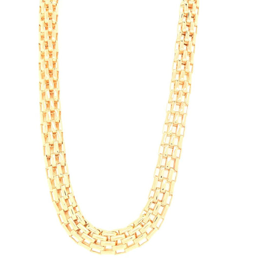 Estate 18K Yellow Gold Woven Necklace