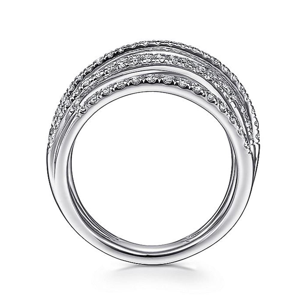 Gabriel Multi-Row Diamond Fashion Ring