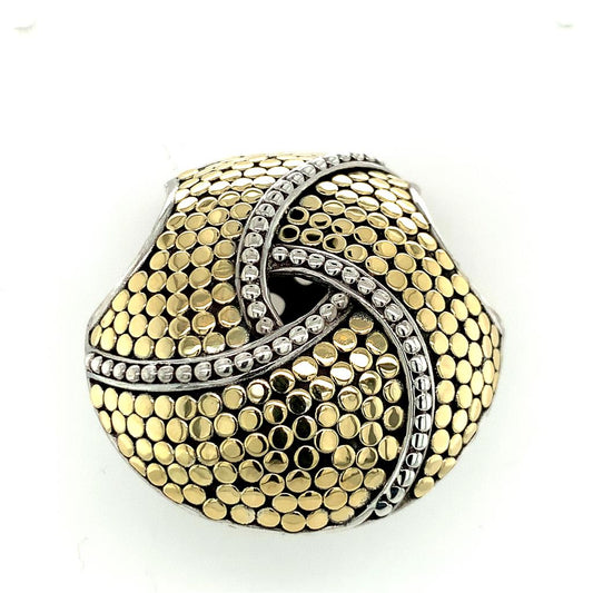 Estate John Hardy Two Tone "Dot" Knot Large Slide Pendant