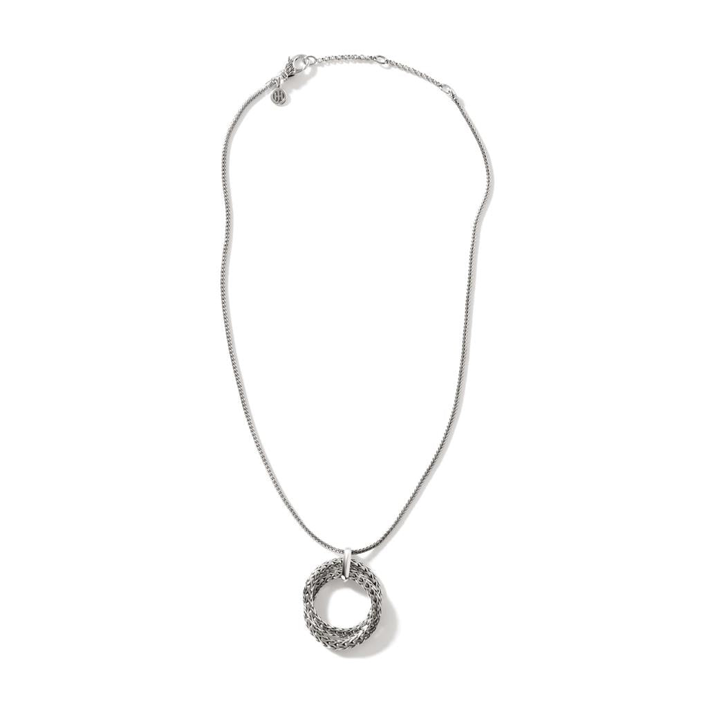 John Hardy Silver Chain Pendant Necklace