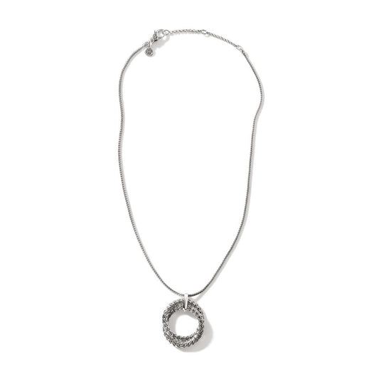 John Hardy Silver Chain Pendant Necklace