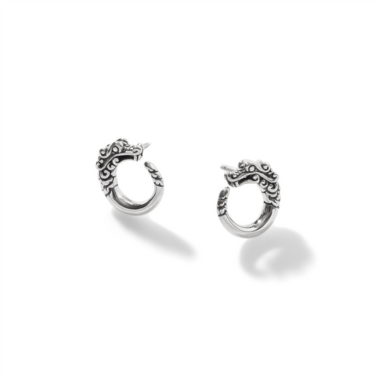 John Hardy Silver Naga Stud Earrings