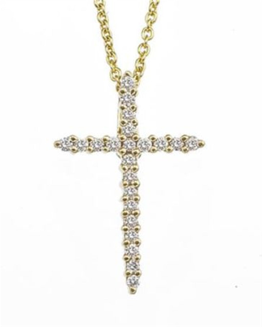 Roberto Coin Diamond Cross Necklace