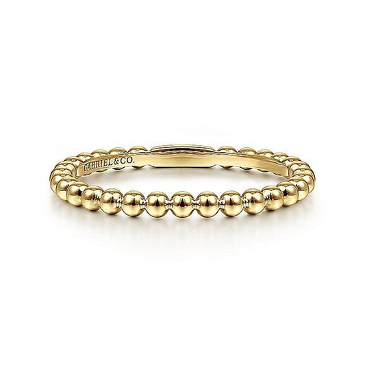 Gabriel 14K Yellow Gold Bujukan Stackable Ring