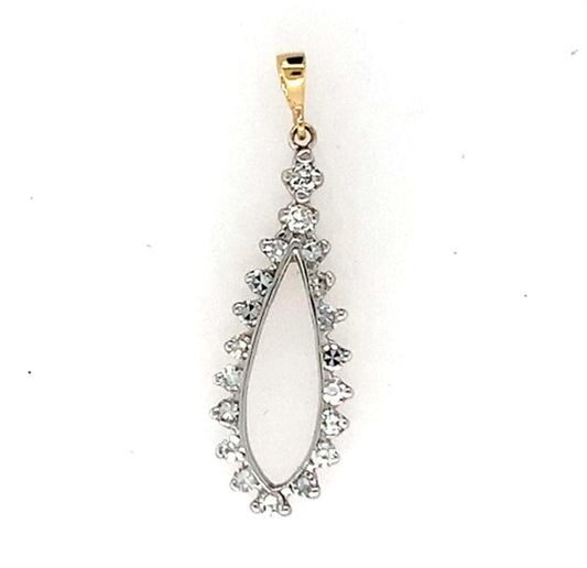 Estate 14K Gold Diamond Pendant