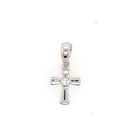 Cross Pendant With Diamond