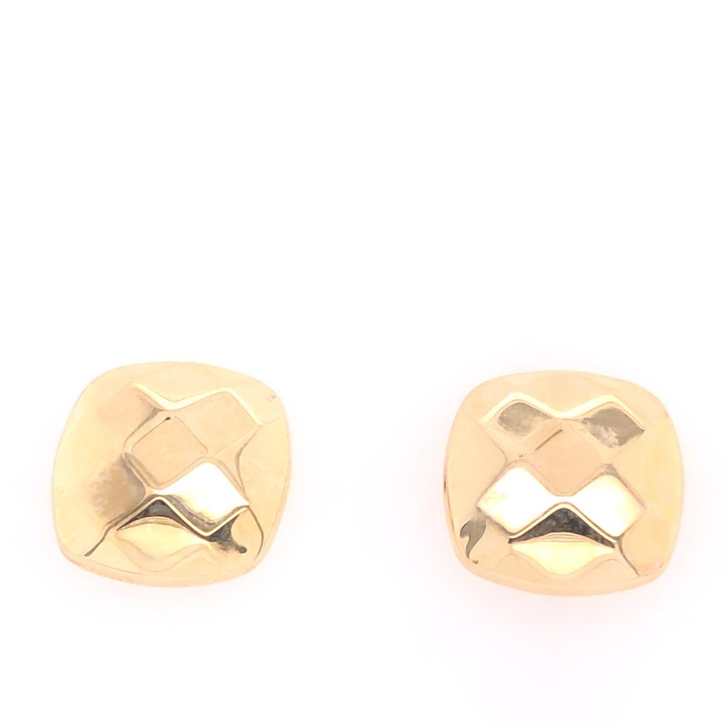 Estate 14k Square Stud Earrings