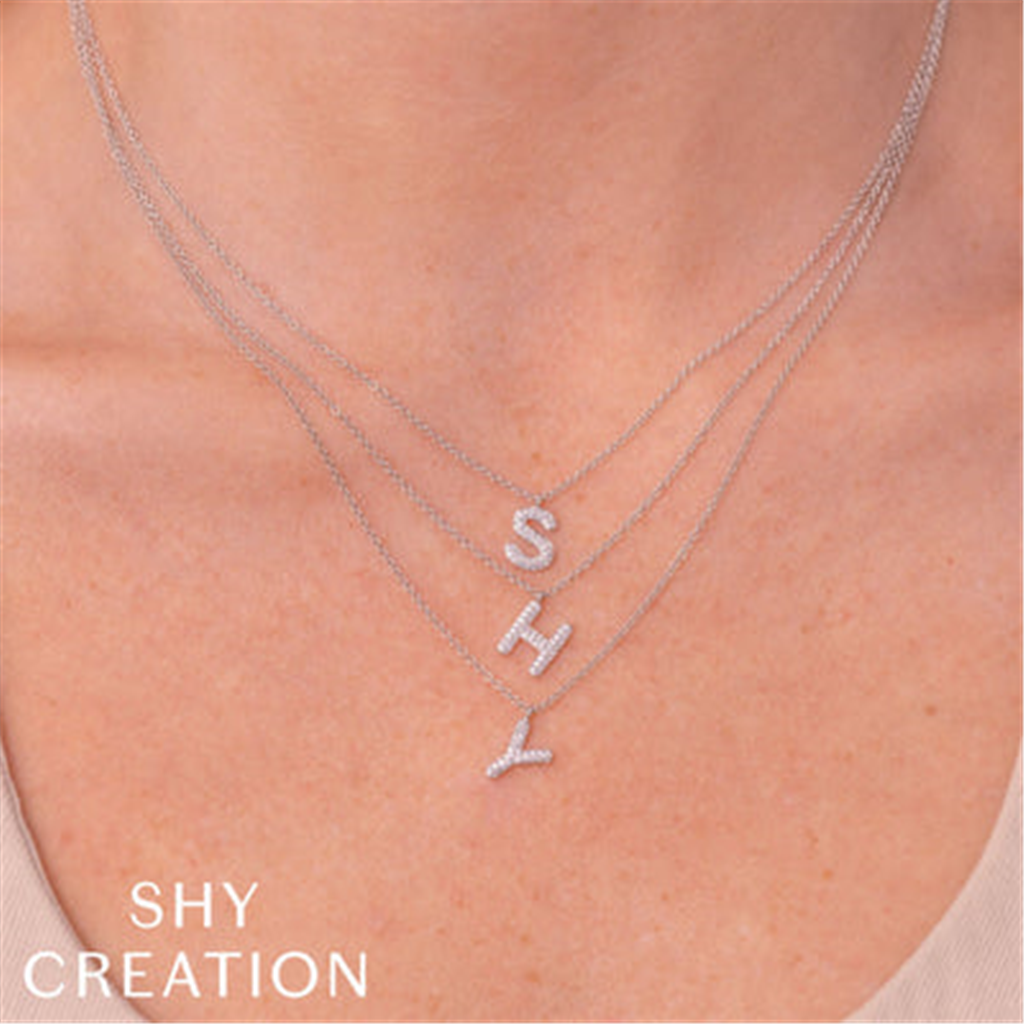 Shy Creation Diamond Cross Pendant Necklace