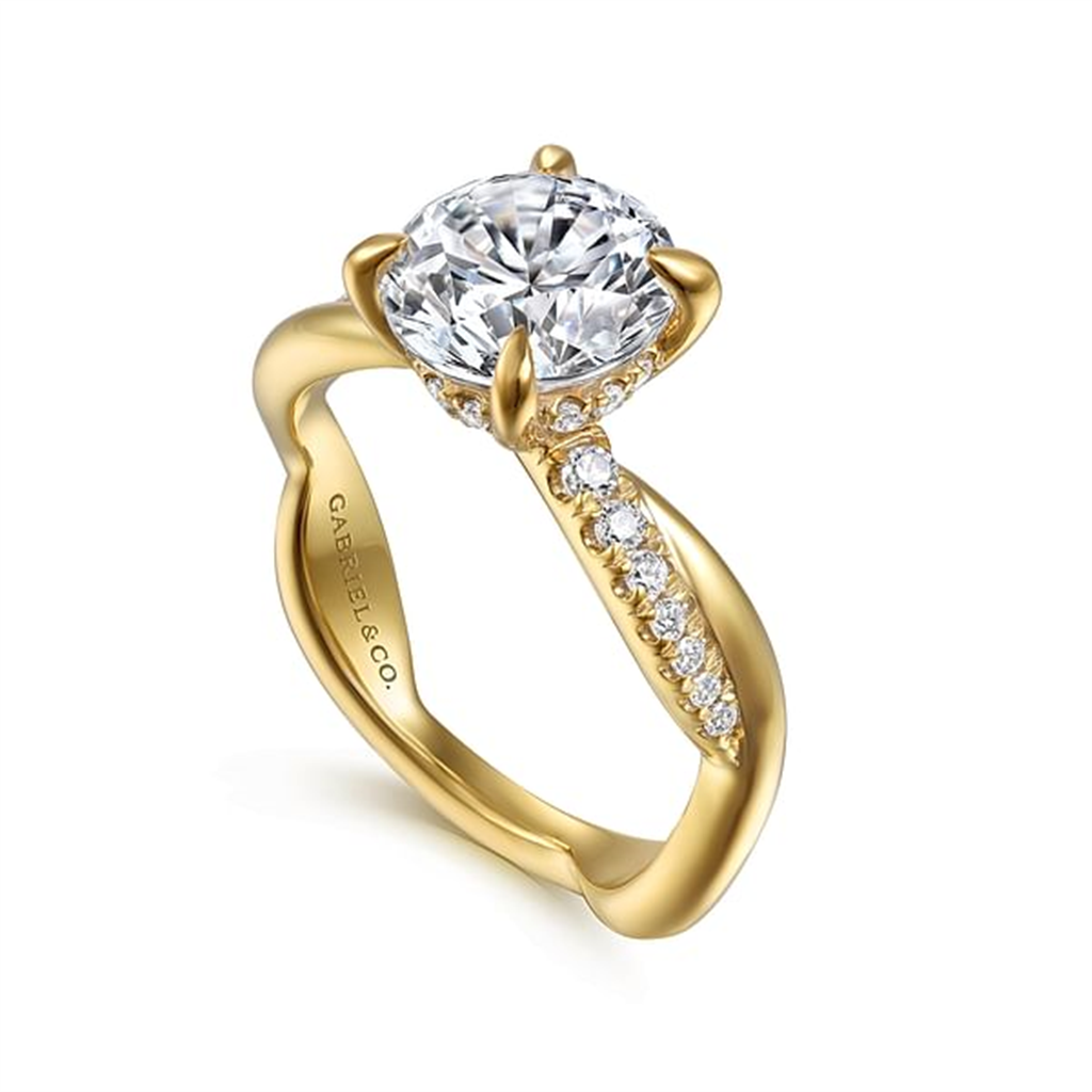 Gabriel 14K Yellow Gold Engagement Ring