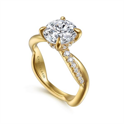 Gabriel 14K Yellow Gold Engagement Ring