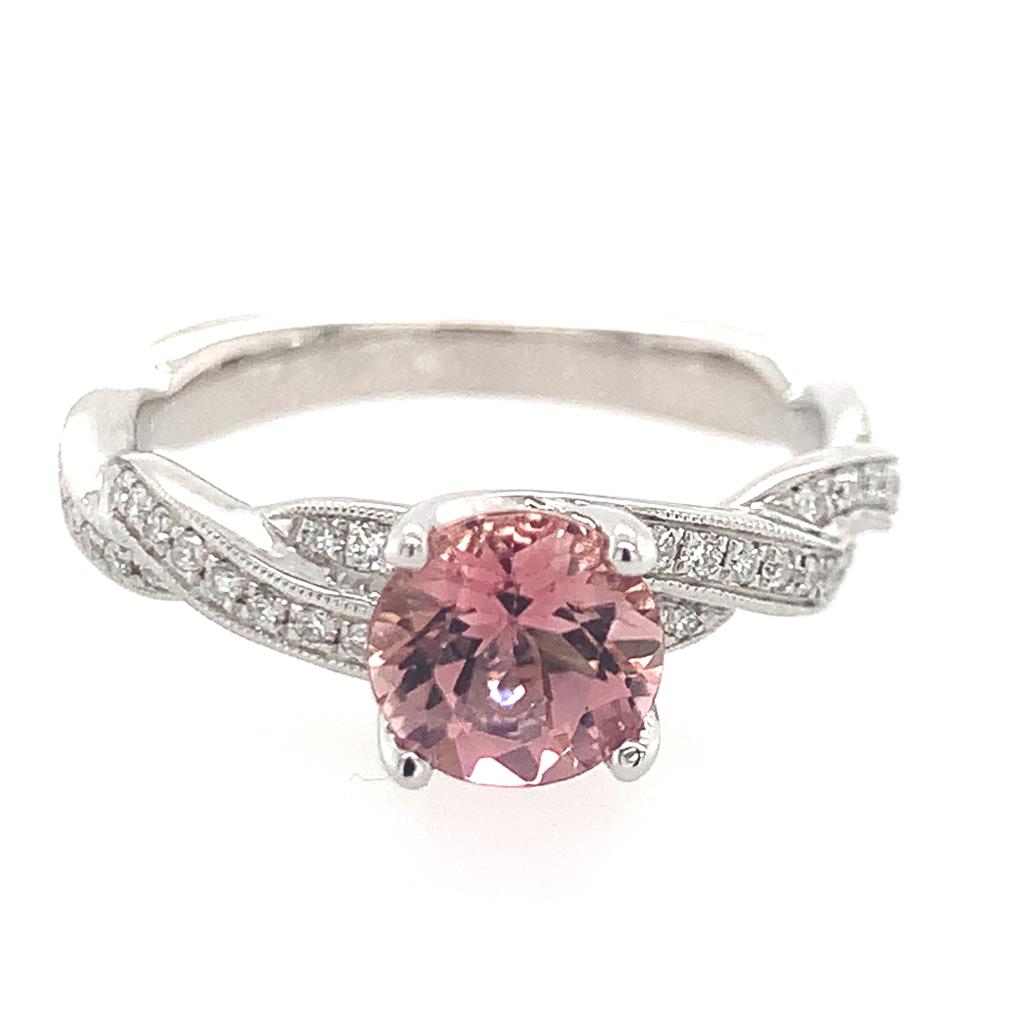 Simon G 18K White Gold & Tourmaline Diamond Ring