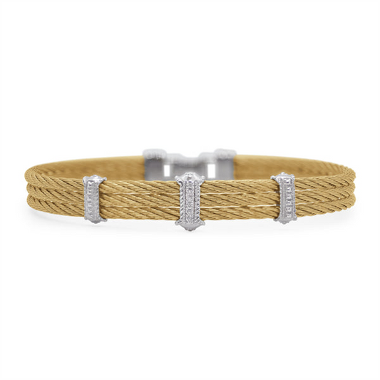 Alor Yellow Diamond Cable Bracelet