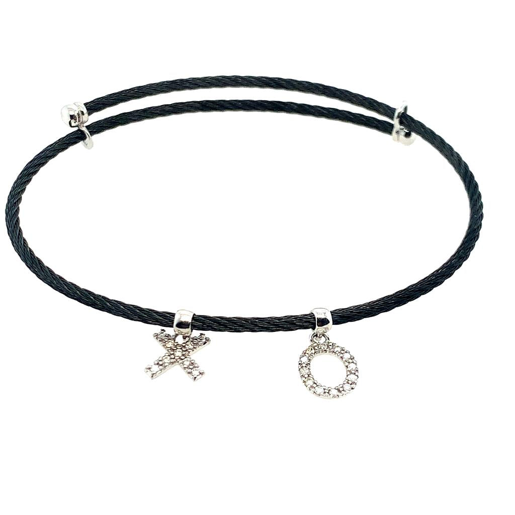 Alor Expressions Of Love "XO" Flex Diamond Bracelet