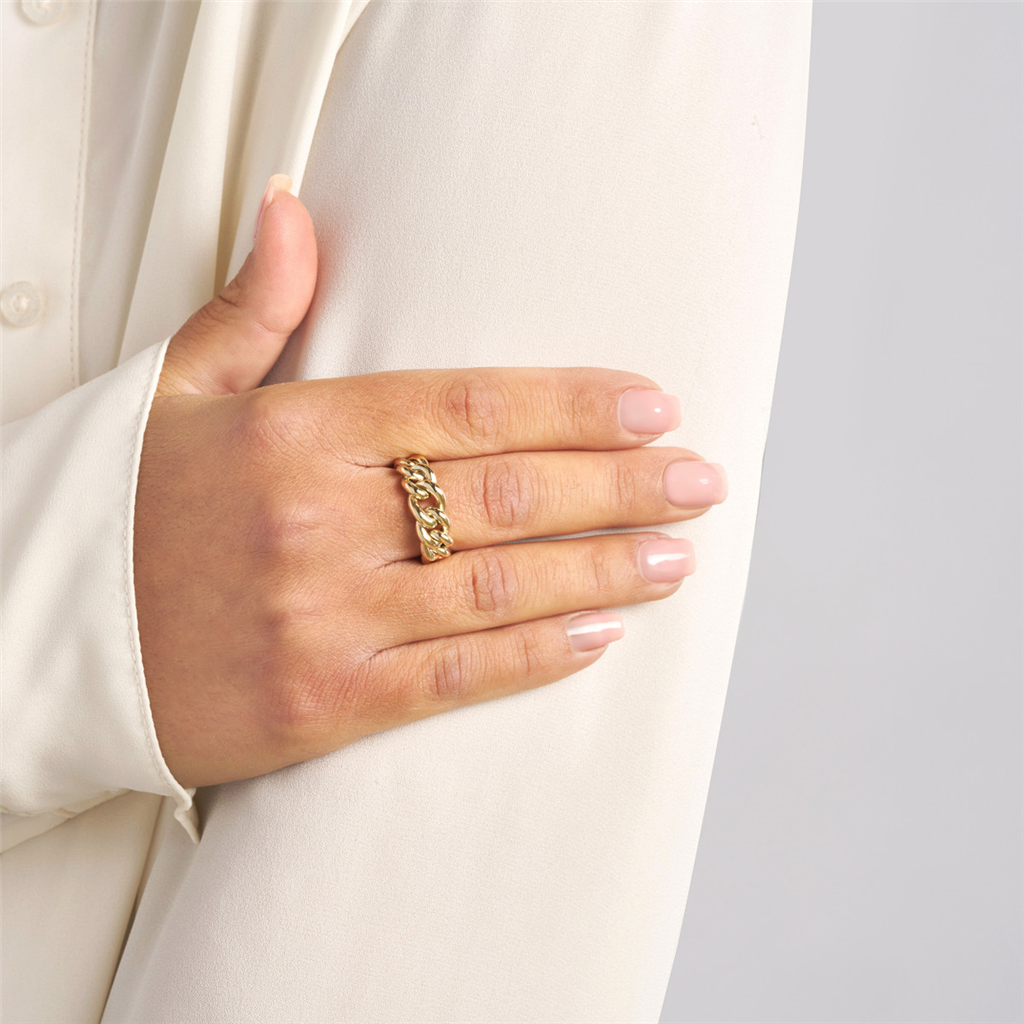 Rolland's Designs 14k Gold Curb Link Ring