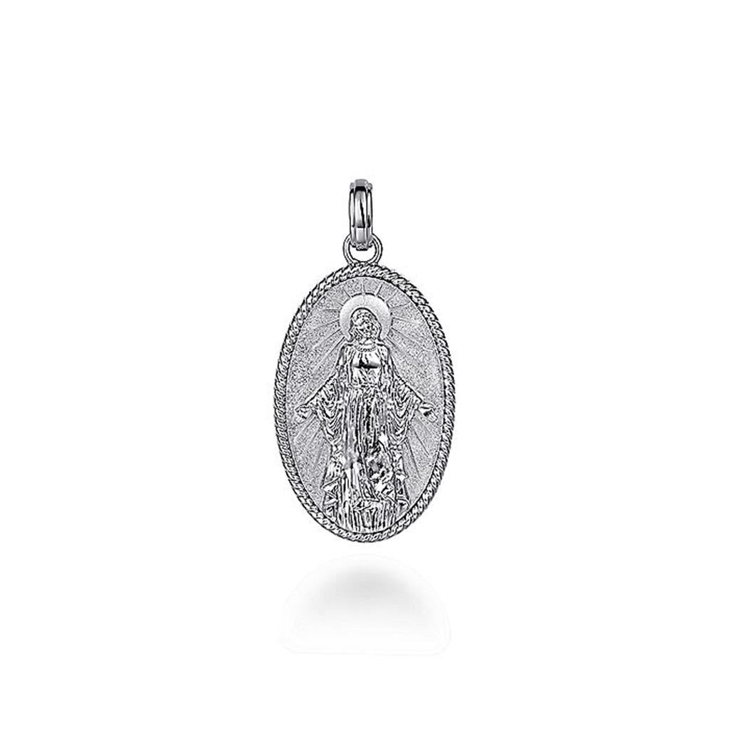 Gabriel Sterling Silver Virgin Mary Pendant