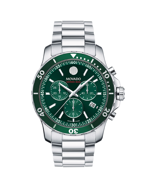 Movado 42Mmm Series 800 Chronograph Green
