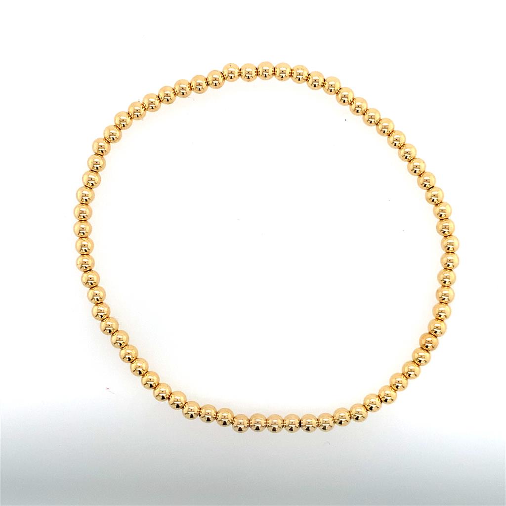 Dee Berkley Shine Bright Gold Filled Beaded Bracelet-3mm