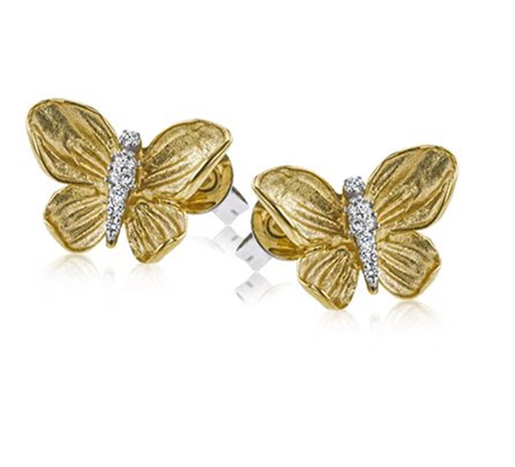 Simon G. Diamond Butterfly Earrings