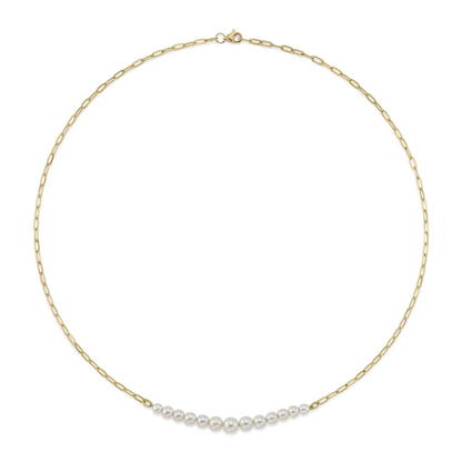 Shy 14Ky Cultured Pearl Necklace