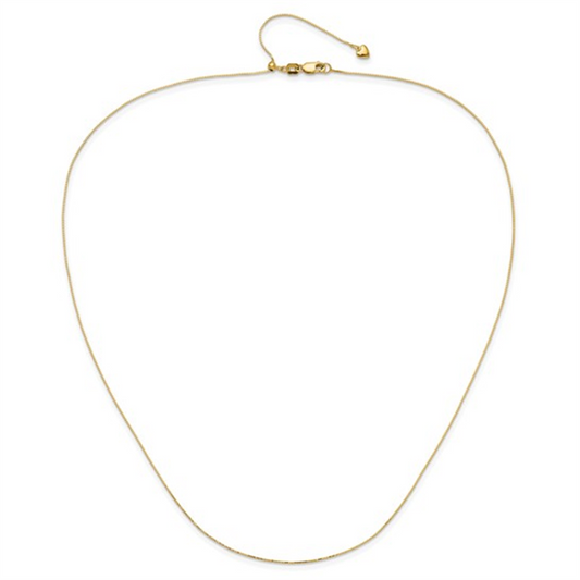 Gold Adjustable Box Chain
