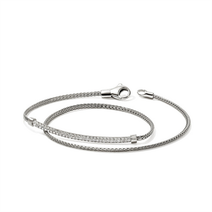 John Hardy Essentials Diamond Pave Wrap Bracelet