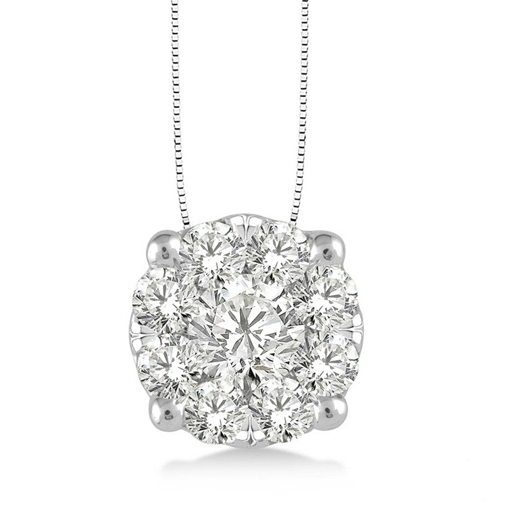 Rolland's Designs Diamond Cluster Pendant- 0.75 Cts