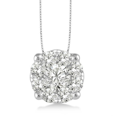 Rolland's Designs Diamond Cluster Pendant- 0.75 Cts
