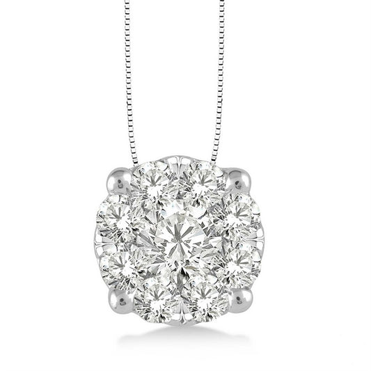Rolland's Designs Diamond Cluster Pendant- 0.75 Cts
