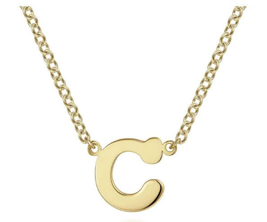 Gabriel 14Ky Initial Pendant "C" Necklace