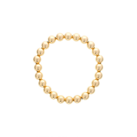 Dee Berkley Shine Bright Gold Filled Beaded Bracelet-6mm