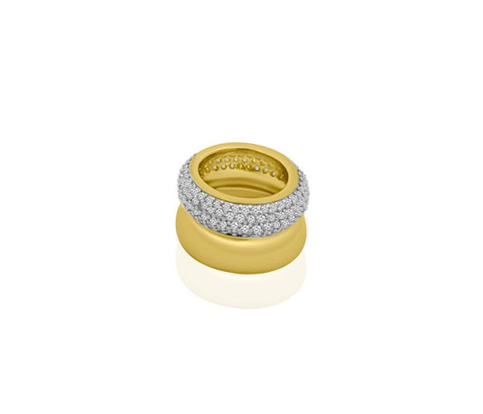 Rolland's Designs 14K Yellow Gold Round Diamond Charm