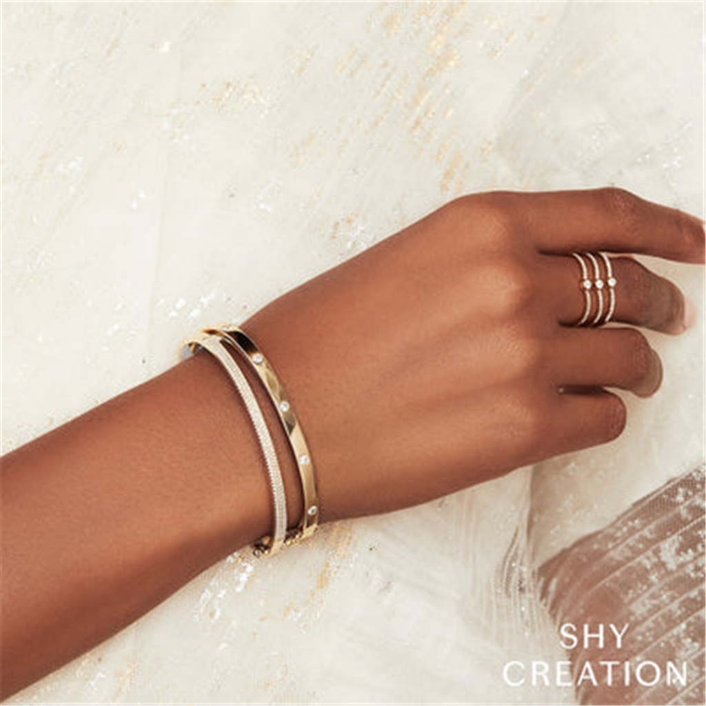 Shy Creation Diamond Station Bangle