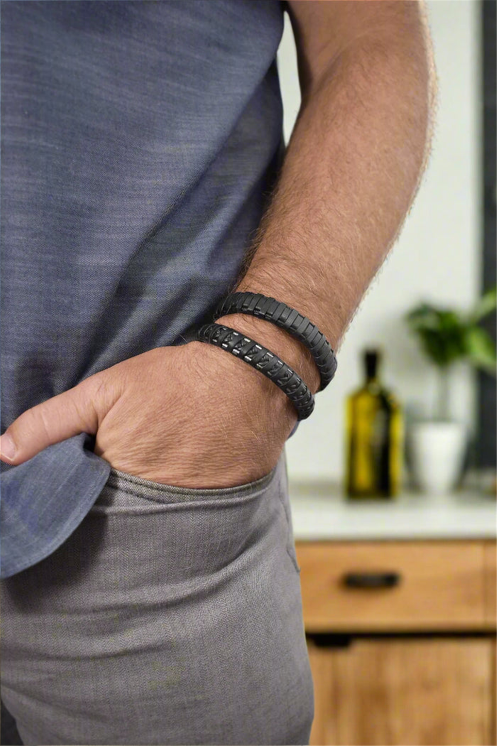 Alor Braided Leather Cable Bracelet