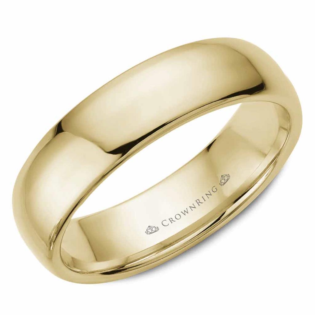 Crown Ring Polished Men's Band