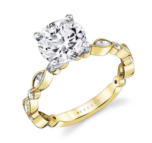 Sylvie Diamond Engagement Ring Setting