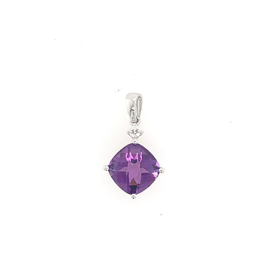 Rolland's Designs Cushion Amethyst Pendant