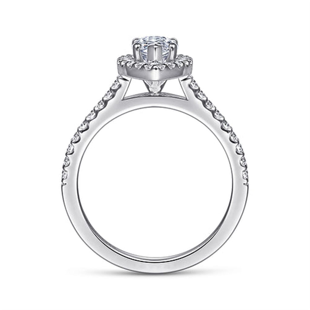 Gabriel Marquise Shape Diamond Semi Mount