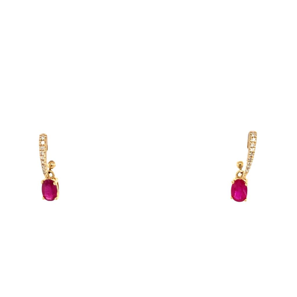 Ruby Station Huggie Earrings