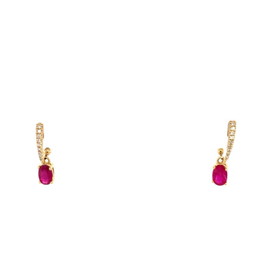 Ruby Station Huggie Earrings