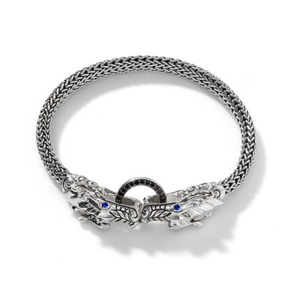 John Hardy Naga Bracelet with Black Sapphire and Spinel