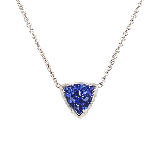 Rolland's Designs 14K White Gold Tanzanite Necklace
