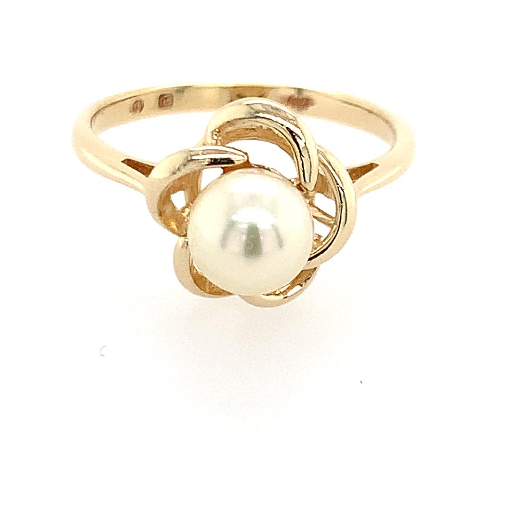 Estate 14k Pearl Ring