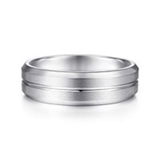 Gabriel Titanium Band Polished Edges