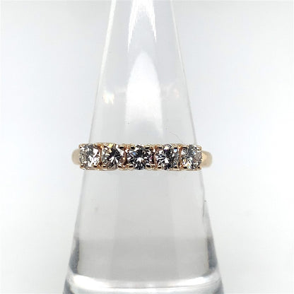Estate Diamond 5 Stone Anniversary Ring