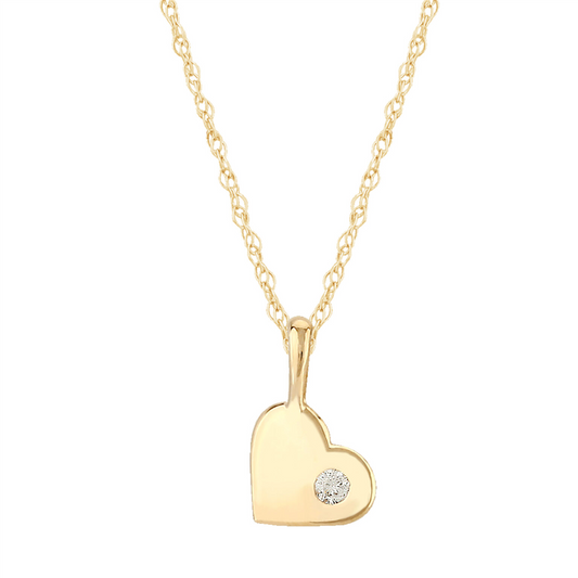 Carla Diamond Heart Necklace