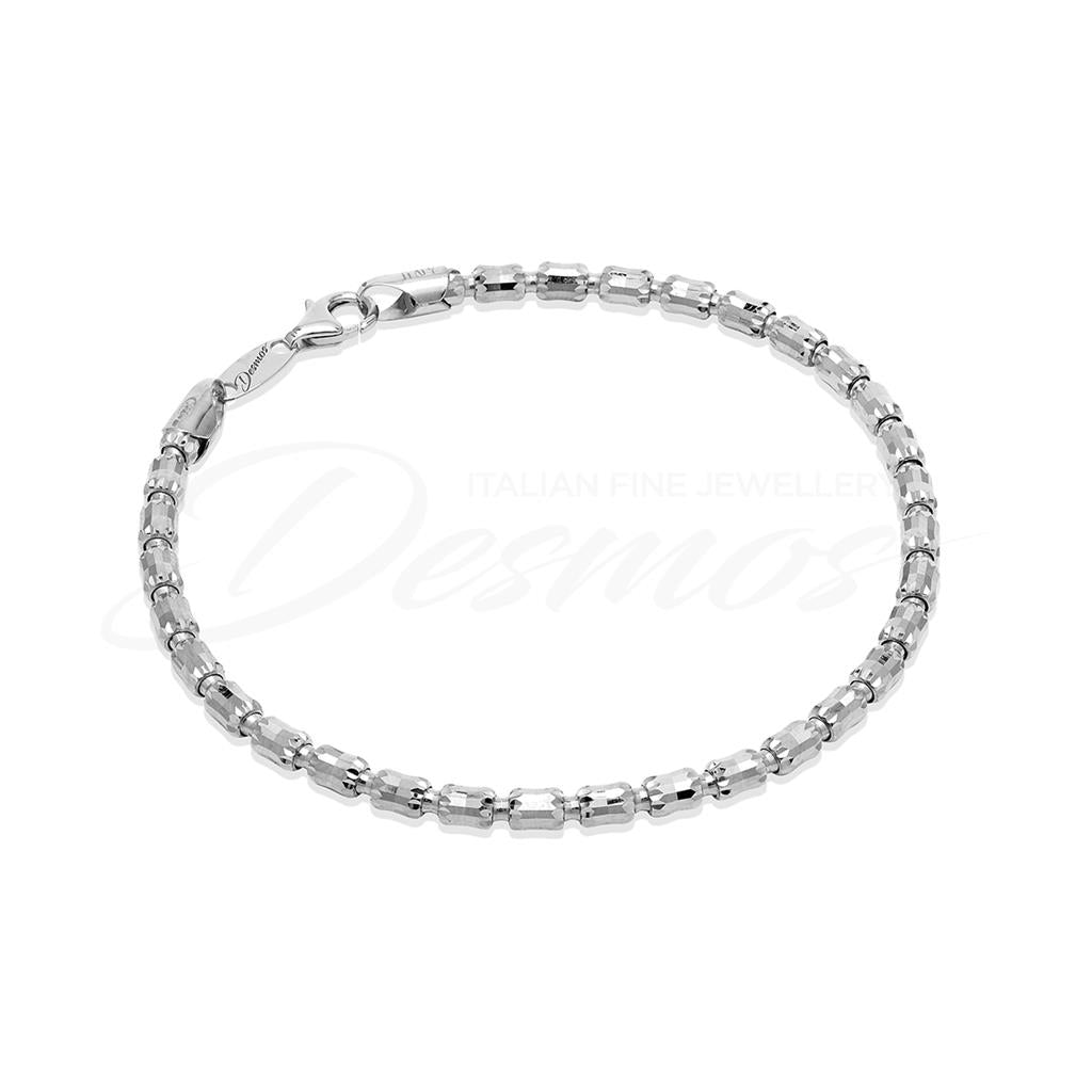 Desmos Barrel Crystal Bead Bracelet