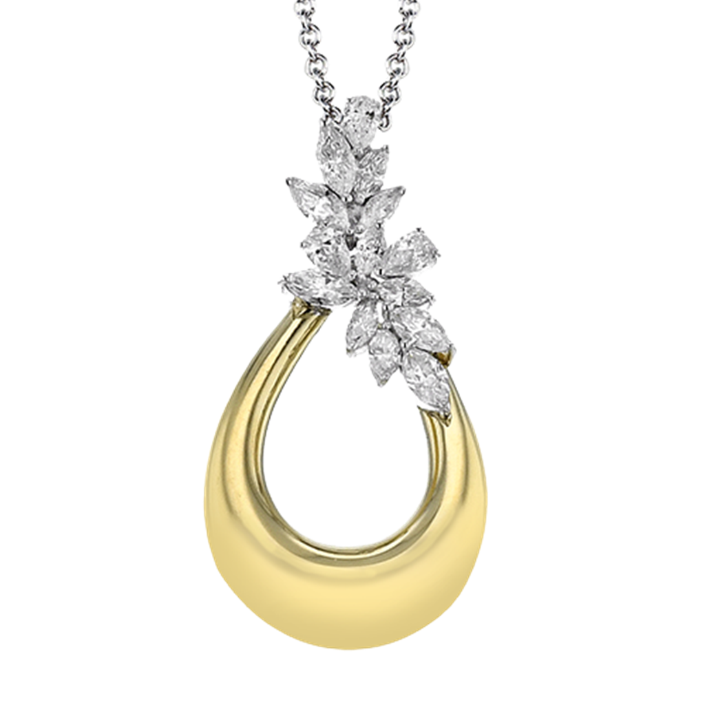 Simon G. 18Ky Diamond Teardrop Pendant