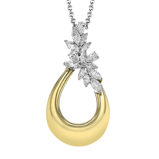 Simon G. 18Ky Diamond Teardrop Pendant