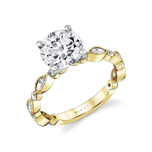 Sylvie Diamond Engagement Ring Setting